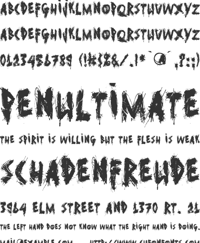Ghost Reverie font preview