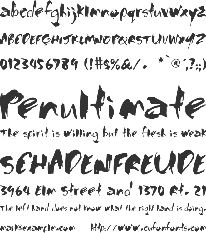 VNI-Thufapfan font preview