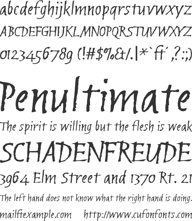 Brubeck AH font preview