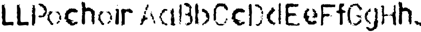 LLPochoir font