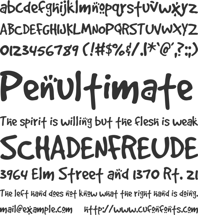 GoodDog font preview