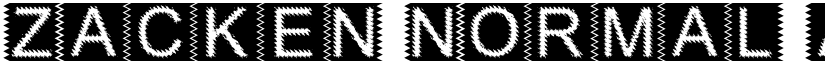 Zacken Normal font