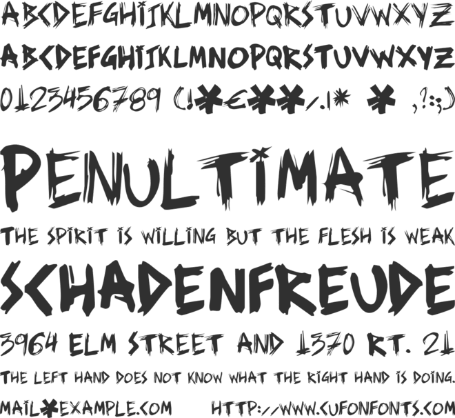 ziperhead font preview