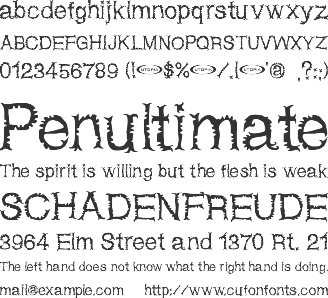 Netherworld font preview