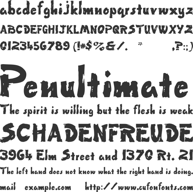 Wet Paint font preview