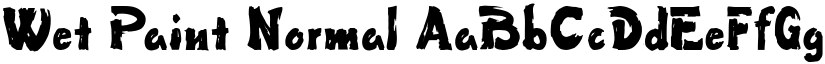 Wet Paint Normal font