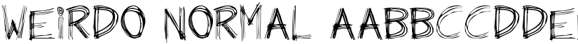 Weirdo Normal font