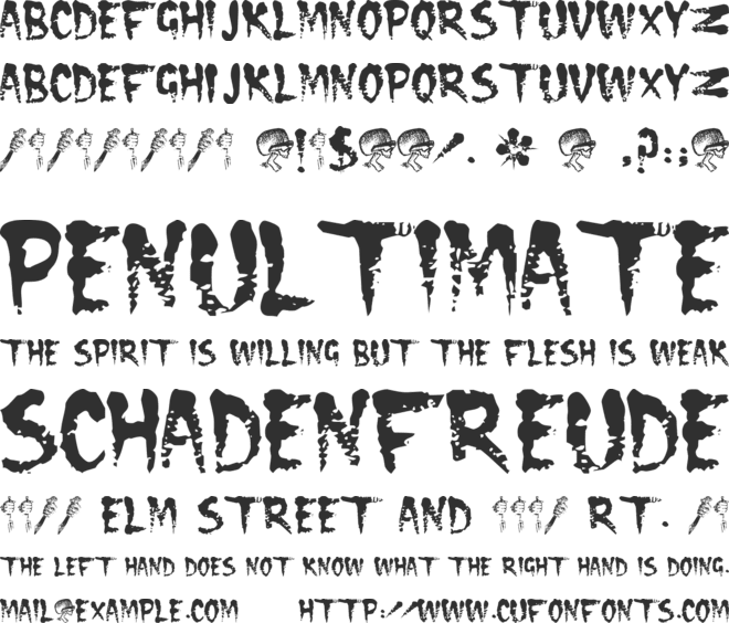 CRAMPS font preview
