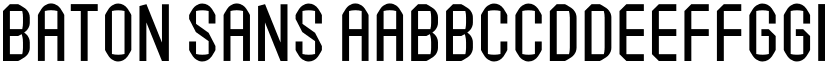 Baton Sans font