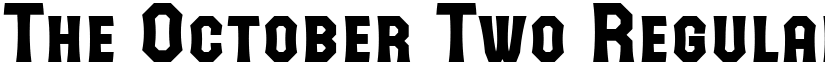 The October Two Regular font