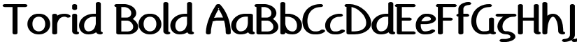 Torid Bold font