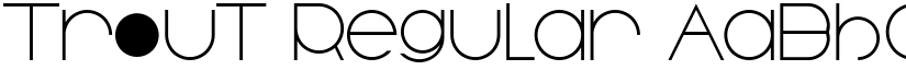 Trout Regular font