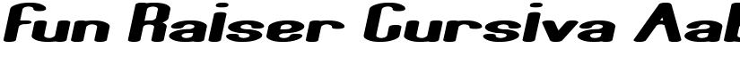 Fun Raiser Cursiva font