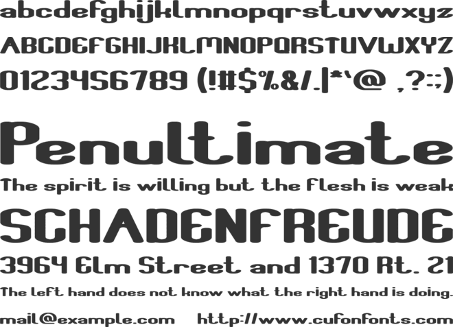 Fun Raiser font preview