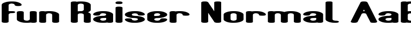 Fun Raiser Normal font