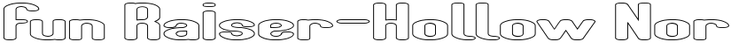 Fun Raiser-Hollow Normal font