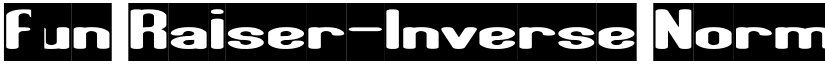 Fun Raiser-Inverse Normal font