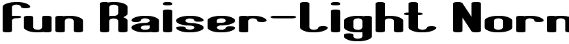 Fun Raiser-Light Normal font
