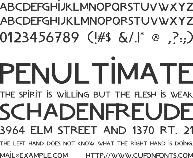 Ch. Vladica font preview