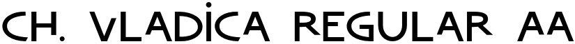 Ch. Vladica Regular font