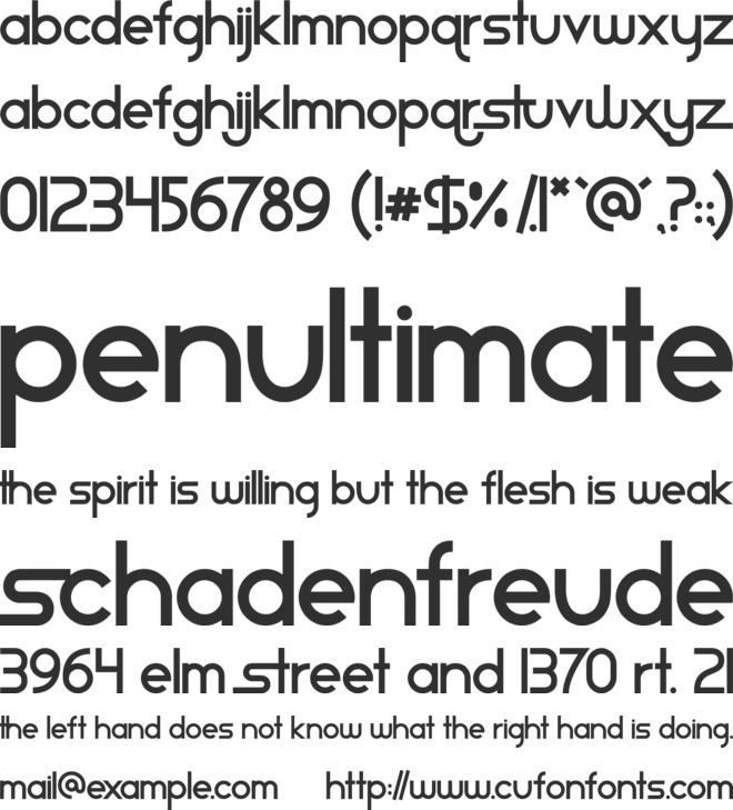 Star Avenue font preview