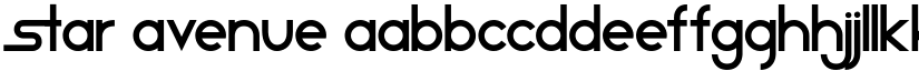 Star Avenue font