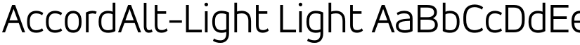 AccordAlt-Light Light font