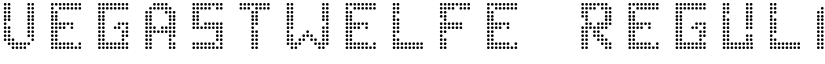 VegasTWELFE Regular font