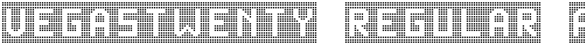 VegasTWENTY Regular font