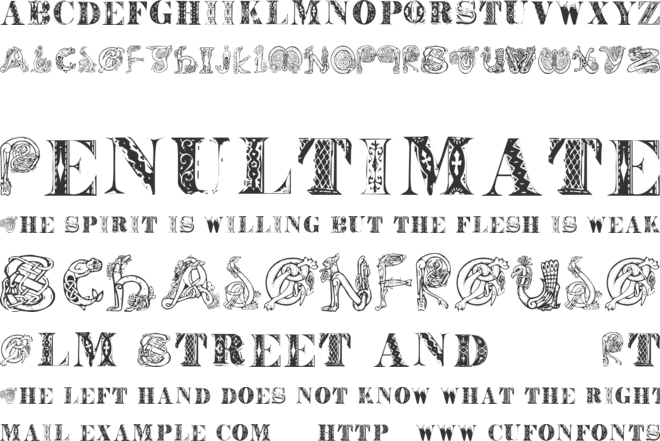 Deco Duet font preview