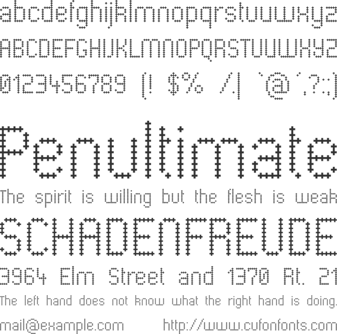 PharmaCare font preview