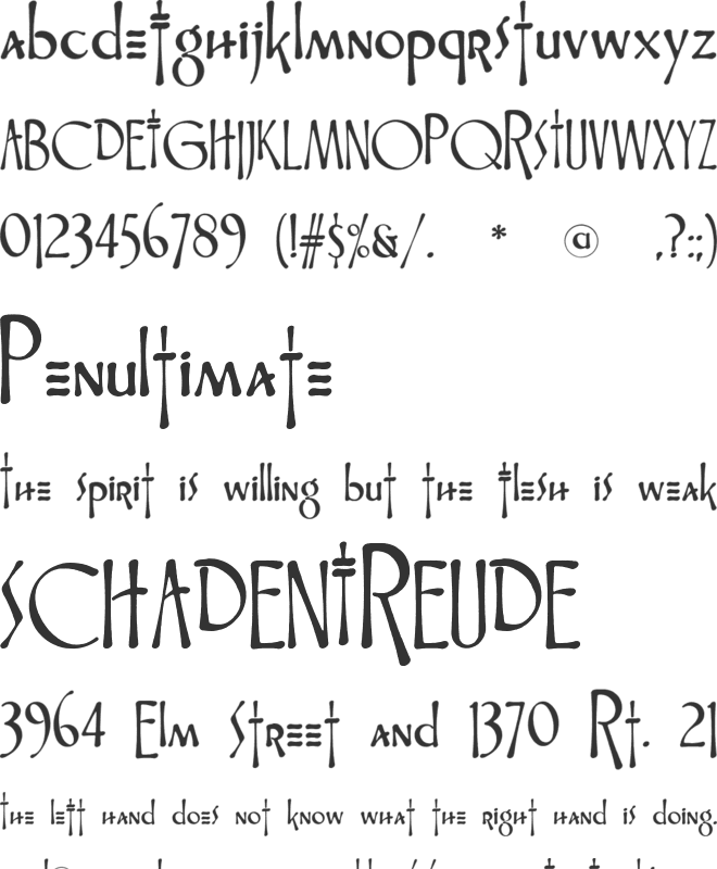 Fontasia V2.0: The Revenge font preview