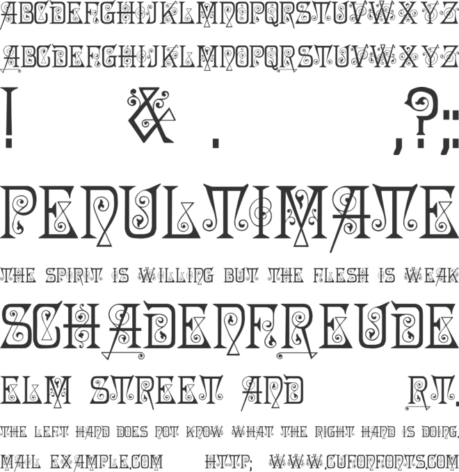 Penelope font preview