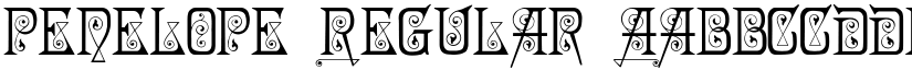 Penelope Regular font