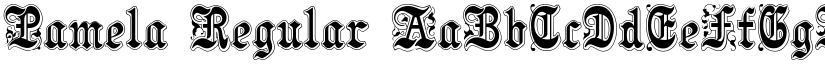 Pamela Regular font