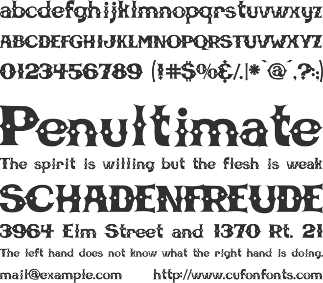 CBGBFont font preview