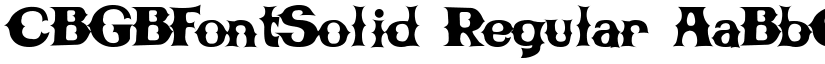CBGBFontSolid Regular font