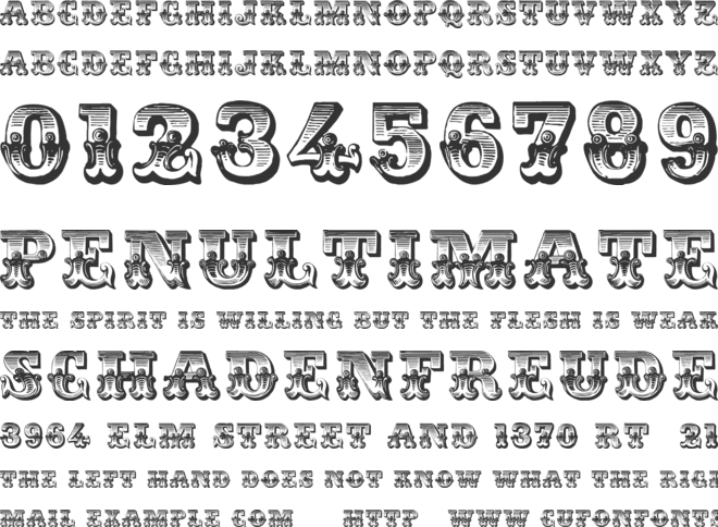 Romantiques font preview