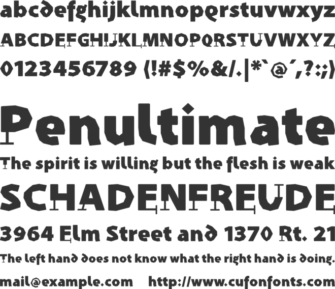 Prothesis-Caribiqu font preview