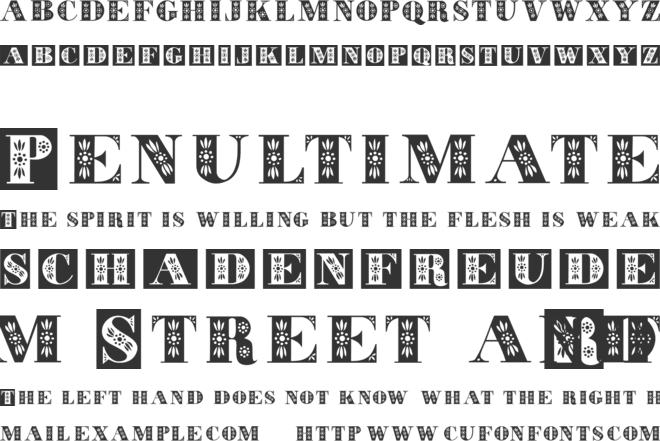ToleCaps font preview