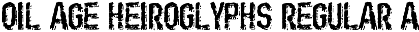 Oil Age Heiroglyphs Regular font