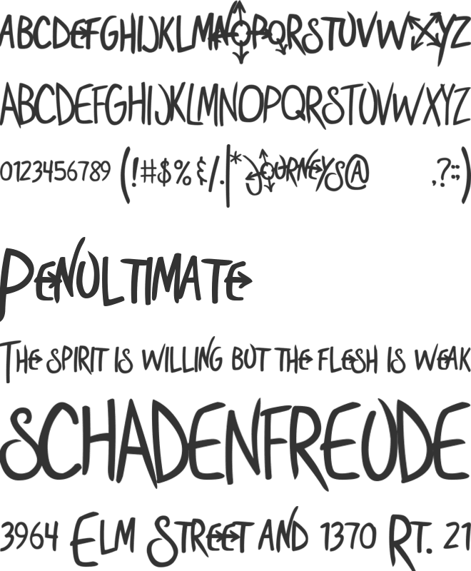 Shoestore font preview