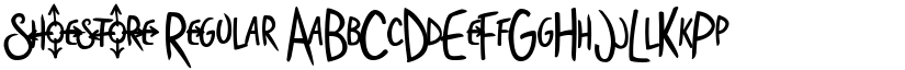 Shoestore Regular font