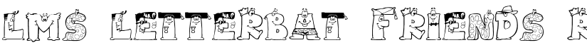 LMS Letterbat Friends Regular font
