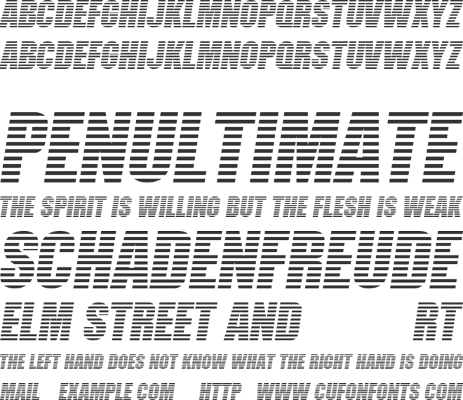 Former Airline font preview