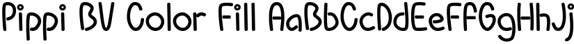 Pippi BV Color Fill font