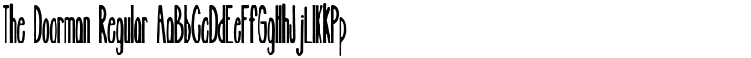 The Doorman Regular font