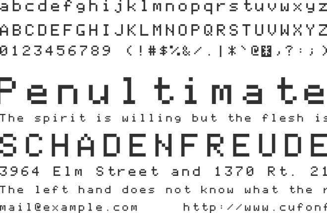 Apple ][ font preview