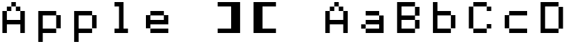 Apple ][ font