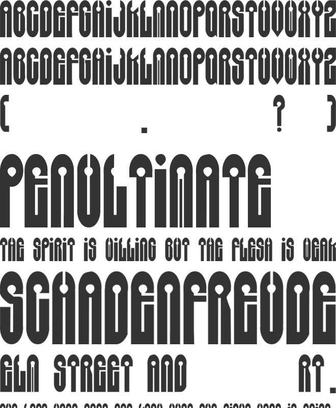 Zeta Grey font preview